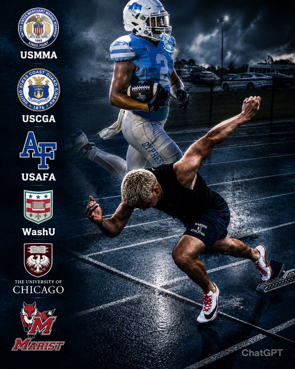 MFTII21's tweet photo. Blessed and grateful for the opportunity to build relationships this summer with some outstanding institutions. Thank you to @USMMAFootball @USCGA_Football @AF_TFXC @washufootball University of Chicago Football and @Marist_Fball for their interest. Excited to continue learning, growing, and building relationships throughout the summer. #Recruiting #Blessed #RBGang @T360Elite @kallingplays @Marchen44 @CoachDGallagher @MuellerFBCoach @CoachPassante @CoachKikel @CoachJBWells @CGrant721508 @mahrowkeen @iam_alinedouard @CoachDiMonte @ajkedge @CyChristian_Ath @j_brucewilliams @CoachSeabaugh @jswinney2001