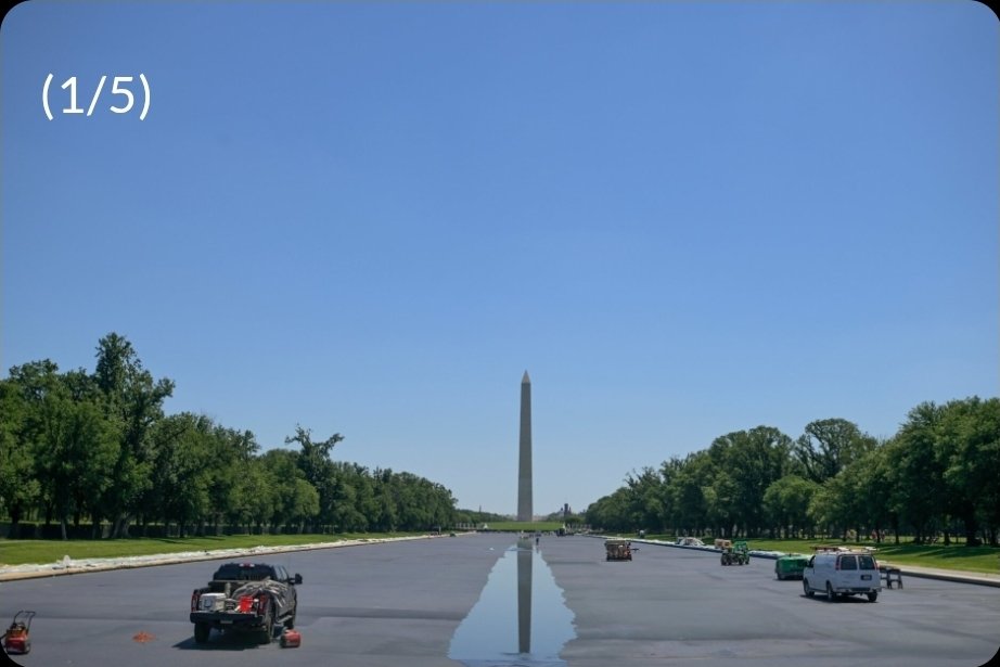 dlarf01's tweet photo. @Truegreta That's interesting, because this is the reflection pool today. It hasn't even been filled yet, and isn't bright blue. https://t.co/7kVLdz2OmE