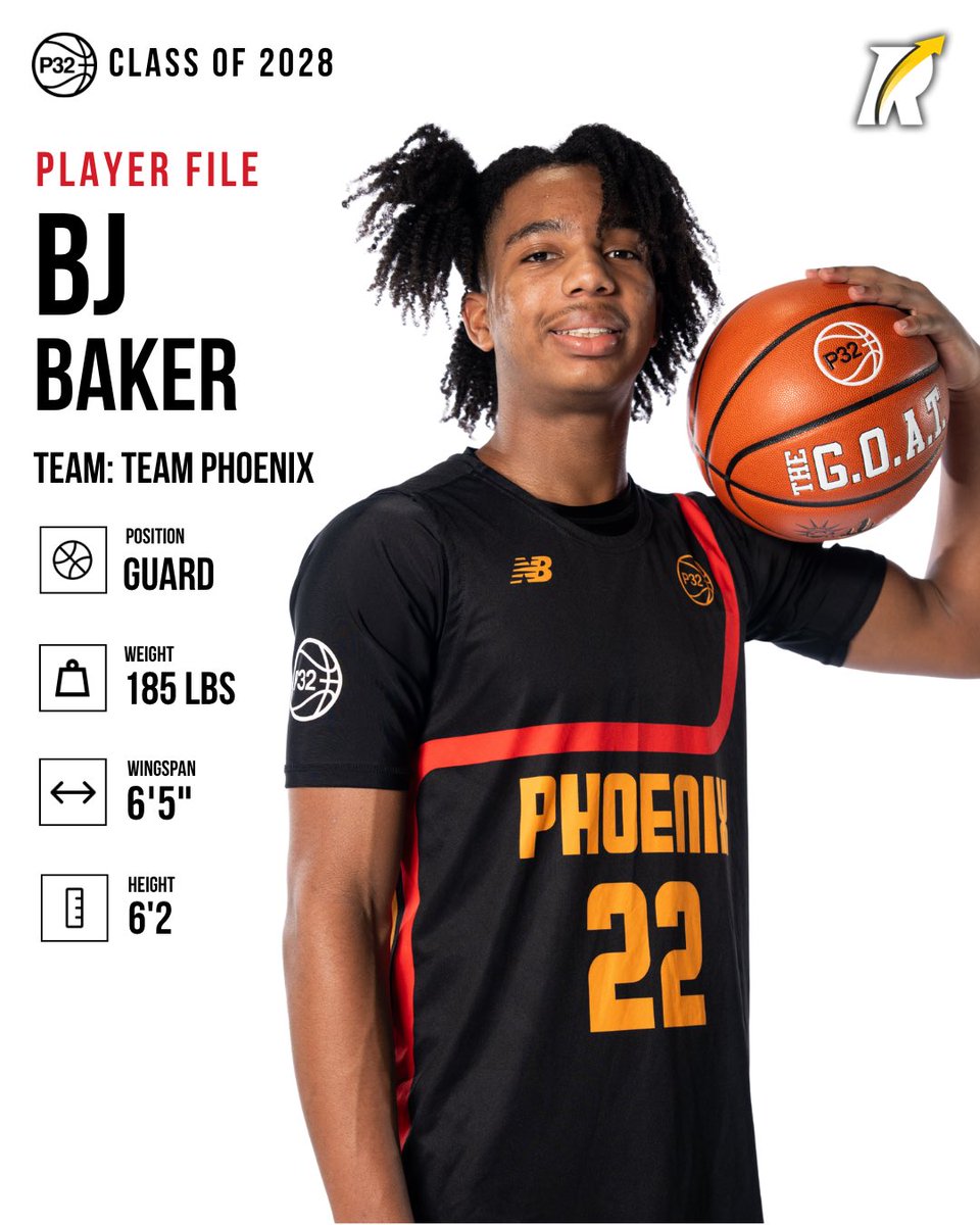 Revocruit's tweet photo. BJ Baker— Revo Media Kit 2026 

Everything you need in one place — player file, integrated video, highlight footage, player interview, and where to catch him live.

A complete look at the player, the game, and the journey — all in one spot.

Catch him at the P32 League Live Session in St. Louis (July 9-12) at Chesterfield Sports.

College coaches can find it all on the Revocruit Software.