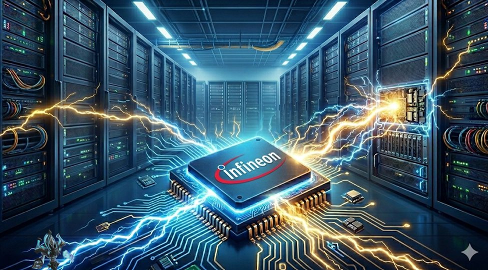 itsDanielWu's tweet photo. Published a piece on Infineon $IFX $IFNNY the big chungus of power semis and microcontrollers. We discuss the power conversion challenges posed by MW-scale AI racks, the transition to 800V DC architecture, and the AI DC opportunity for IFX. We also touch on the challenges that the automotive division has faced, the AI power opportunity within the laggard Green Industrial Power division, and whether there’s evidence of an emerging MCU shortage.

IFX stock has tread water for much of the past 4 years since the post-COVID automotive upcycle ended, before doubling in the space of 2 months as an AI play. Solving the power delivery constraint requires a complete overhaul of the traditional LVAC à 54/48V layout to an 800V HVDC architecture, which rely heavily on the wide bandgap semis, power MOSFETs and VRMs that form the core of IFX's power portfolio.

Mgmt has guided to AI power revs of €1.5B in FY26 and €2.5B in FY27, representing 9% and mid-teens% of total revs. Considering STMicro $STMPA just u/g its DC guide earlier this week from $500M/$1B to $1B/up to $2B for 2026/27, there is likely upside to IFX’s AI numbers as well.

Mgmt also had a 2030 SAM target of €8-12B, but as of last quarter, has replaced this with a $100-250/kW content range with an average of $175 today. This change was purportedly because some forecasts for 2030 GW deployed are now much higher than what’s implied in that €8-12B SAM i.e. there’s upside to that range. But curiously, mapping the €8-12B back to $100-250/kW content already necessitates as much as $3-4T of capex in 2030 – something that arguably only Jensen believes in today.

IFX claims to have 30-40% of the AI DC power semis market (in line with its overall DC share) which we think is ballpark true based on peers’ disclosures of DC revs and would make IFX the leader in AI power semis. We believe the company is well positioned to extend its share esp in the high value VRM stage with its vertical power delivery module, which mgmt flags is at the high end of the $/kW content range.

However, we would be wary against overextrapolating the content opportunity from the 800V transition, as some elements of the existing power delivery chain will be cannibalised/eliminated. As such, the AI power opportunity seems more like a volume play to us (GW deployed) with modest net $/kW content uplift across the power stages – though IFX can always outgrow the market through share gains.

Two other opportunities that we think are interesting and don’t get much airtime today:

1) IFX has €500M of non-AI DC revenue, and its conventional server business is 10% of group revenue (~€1.5B). Given the anticipation around CPU demand from agentic AI, it wouldn’t surprise us if IFX’s non-AI DC revenue doubled or tripled over the same 5Y timeframe.

2) Solid state transformers, which contain a tremendous amount of WBG semis content vs 0 for conventional transformers, could open an incremental $1-2B high margin market for IFX by 2030.

Unlike some of the more speculative AI pumps, we’d say the rerating of the power semis sector more broadly is not without merit. The 800V transition has legs and is a quasi 0-to-1 opportunity i.e. even if Rubin and RU-class sales are flat vs Blackwell, the 800V transition must still happen and is a big content uplift opportunity for power semis suppliers. Ultimately, we like IFX as a business, but the violence of the recent rerating has likely pulled forward substantial future returns and leaves us lukewarm on IFX as an investment.