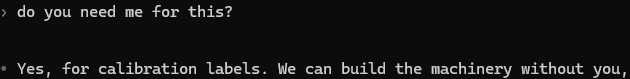 WillbBTC's tweet photo. first time i got codex referencing itself as 'we' https://t.co/L9MHWGueL5