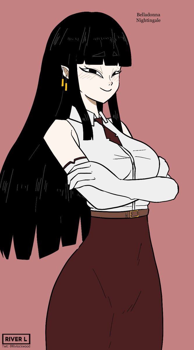 RivLockwood's tweet photo. Belladonna Nightingale, the unpleasant woman 
#Originalcharacter #animearts https://t.co/HLGrGVkSTM