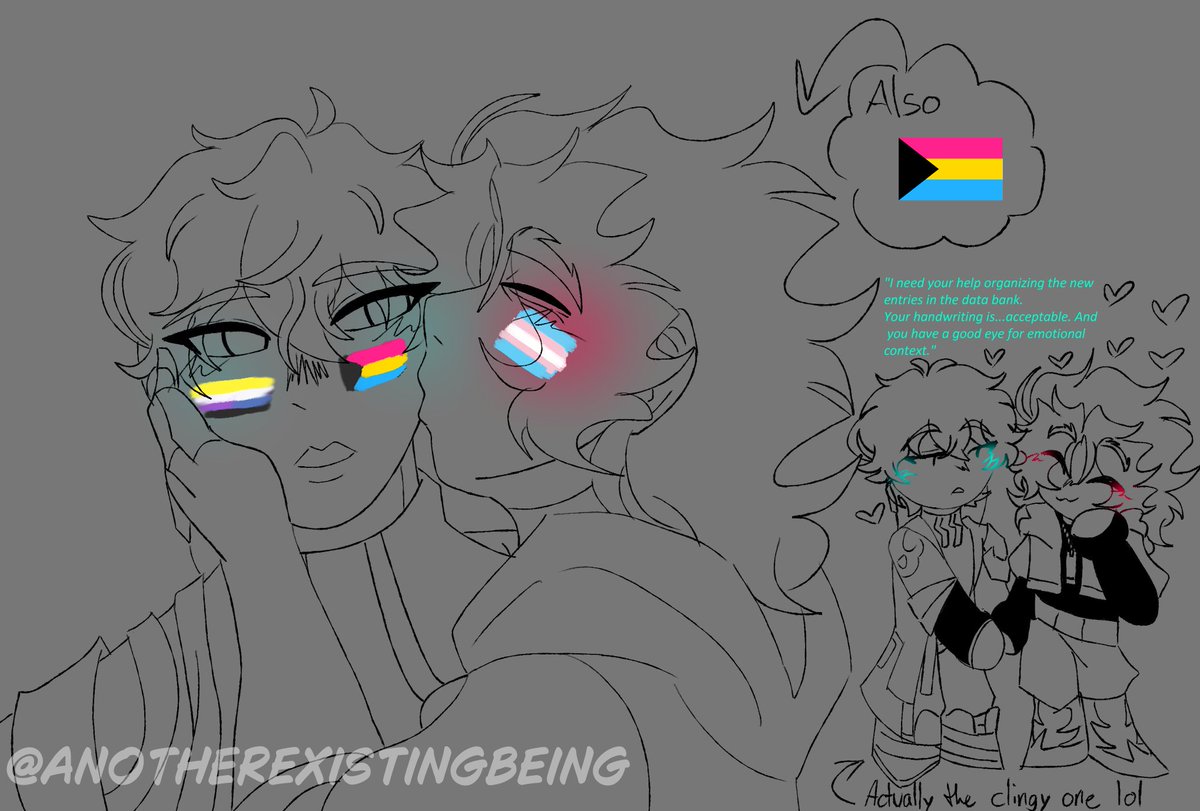 AnotherEXbeing0's tweet photo. WHAPOW, jumpscares you with Dan Heng x hsr sona art on pride month huehuehue 
#HonkaiStarRailart #danheng #fypシ゚viral https://t.co/VF1LMrz5Vc
