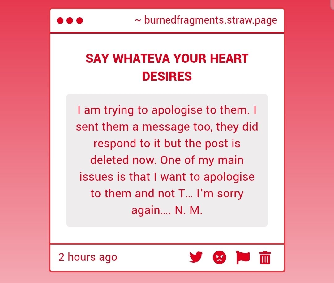 BurnedFragments's tweet photo. I don't care. If they don't wanna hear you out, that's their choice. And this isn't my business either so I don't know why you're trying to get me involved 😭 https://t.co/1KTvUP7vLu