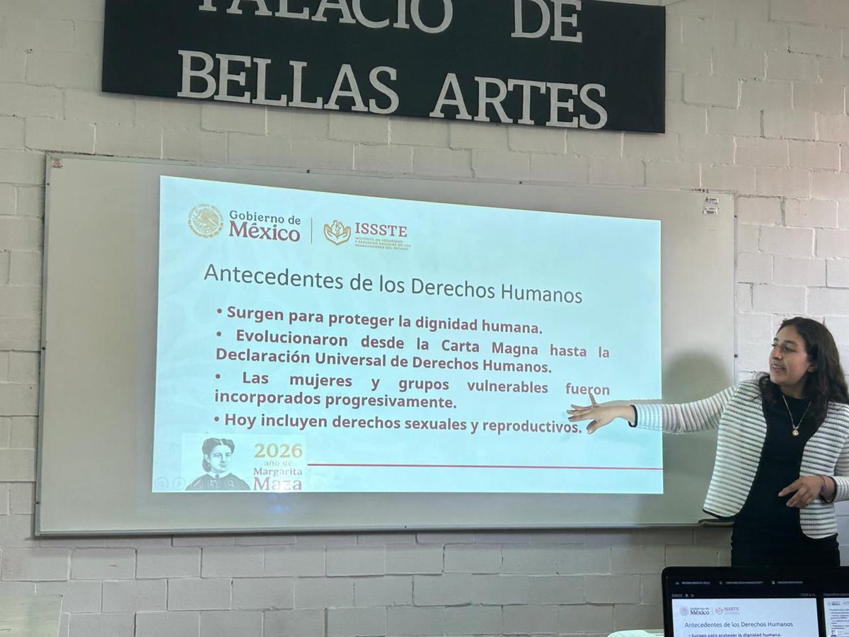 IsssteZonaSur's tweet photo. En #ISSSTEZonaSur se llevó a cabo la plática  de Equidad de Género, denominada “Derechos Sexuales y Reproductivos” brindada por la Lcda. Monica Valeria Diaz Peréz, de la Unidad Jurídica de la Representación Regional Zona Sur, dirigida al personal Administrativo. https://t.co/M3VlBDQytj