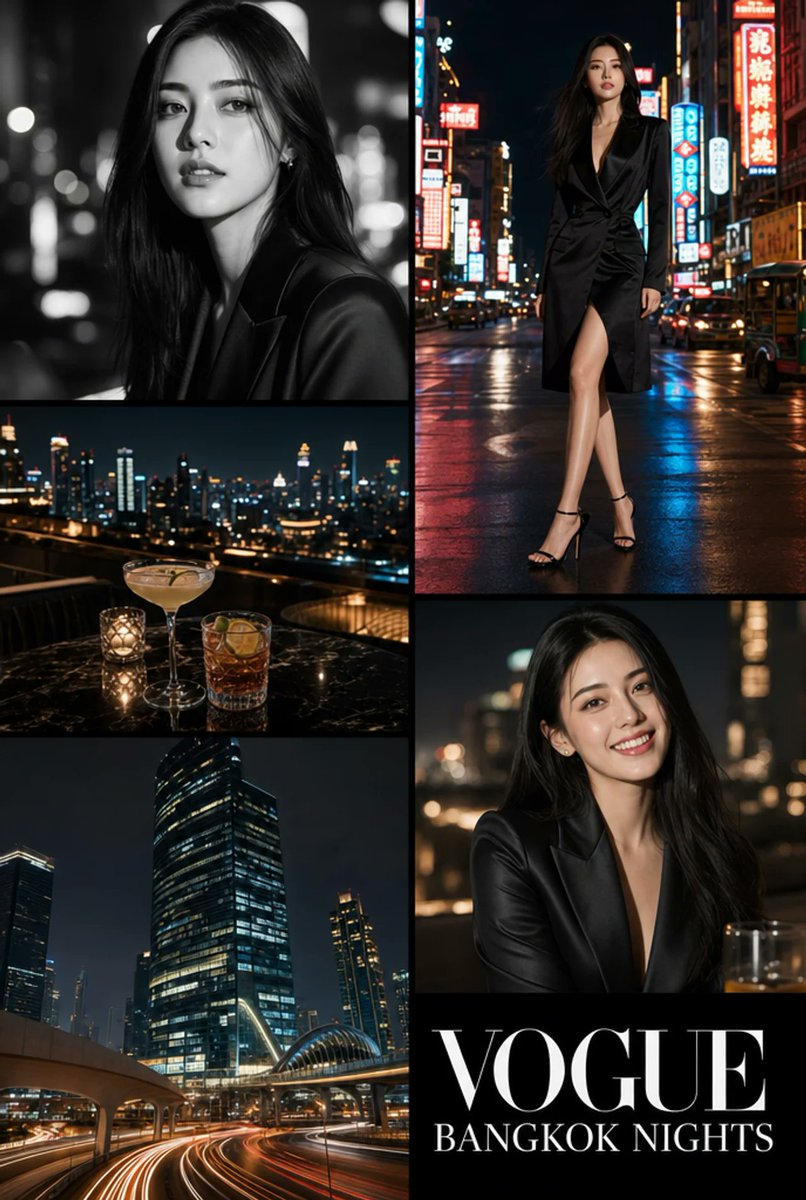 Vogue Bangkok Nights Collage