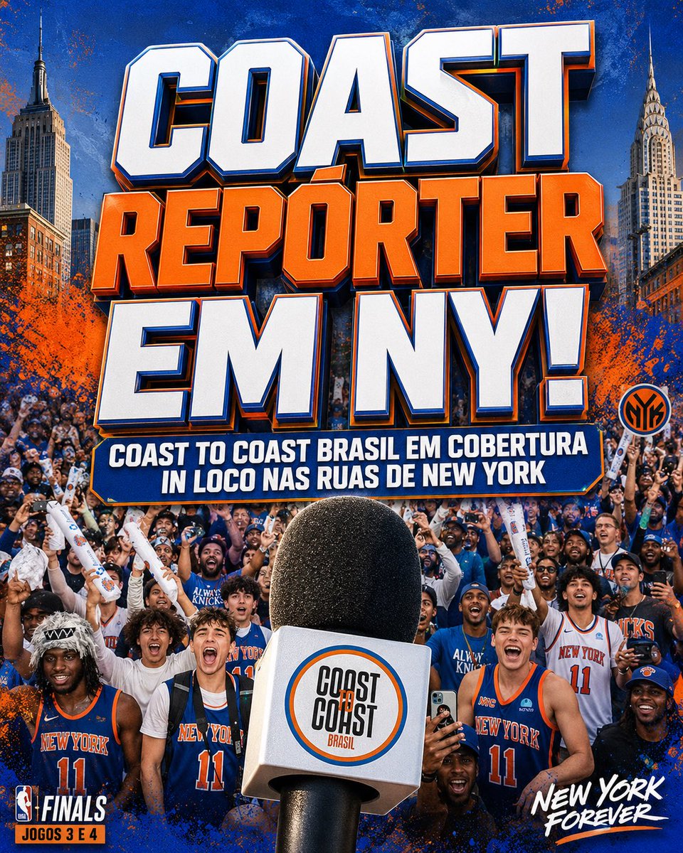 brasilcoast2's tweet photo. 🚨O C2C BRASIL VAI PRA NEW YORK CITY🚨

A ação nos chamou, e ela NÃO ESTÁ na NBA House!

Vamos atrás da RAÍZ, da CULTURA e das RUAS de NY num conteúdo que vocês só vão ver aqui!

O ADM CAIO VAI COBRIR OS JOGOS 3 E 4 DIRETO DE NEW YORK!

Sem patrocínio, na cara e na coragem POR VOCÊS!

⚠️ SIGAM o nosso Instagram (c2c.brasil) para ver os stories diários da nossa aventura!

⚠️ https://t.co/1PSCVdyc0H