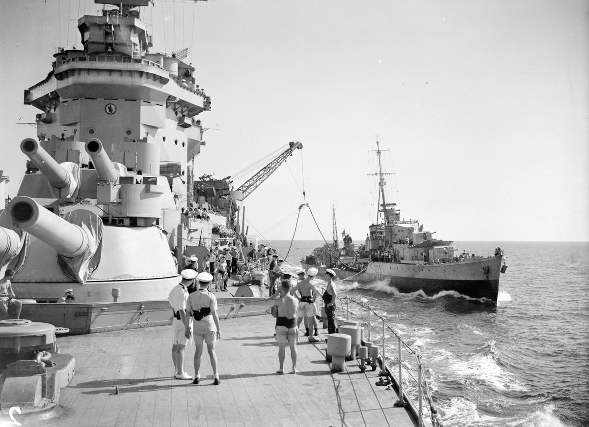 StealerTime's tweet photo. Arguably the scraping HMS Vanguard (colour picture), was an even worse crime as it left us without any preserved Battleships. 

It still surprises me that HMS Warspite (B&amp;W) wasn't turned into a museum ship as she was the most decorated RN ship in history. https://t.co/bwm3HgPer0