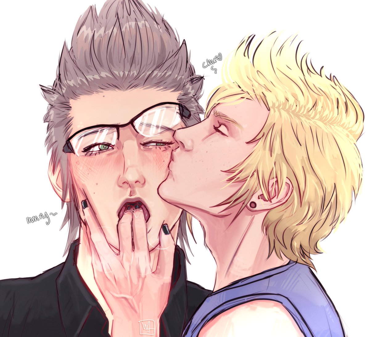 LeideHunter's tweet photo. clingy boyfriend #IgnisScientia #PromptoArgentum #Promnis #FFXV #FF15 https://t.co/xsfKcUJuXI