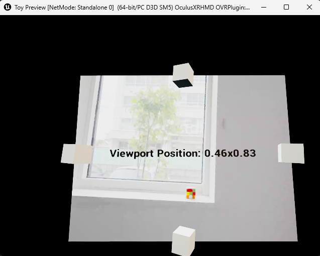 LazyKozy's tweet photo. おおMeta Horizon Linkでもパススルー撮れるんだ😆
VR Previewでも、HMDの中では普通に見れる、ただしPCでは背景は表示されず真っ黒で、PassthroughCameraAccessTextureのみ表示される。
パススルー画像はHMDデバイスの中で完結するから、PCには送られてないんだろうな。
#UE5 #MetaQuest #devlog https://t.co/W0UiXwhRrp