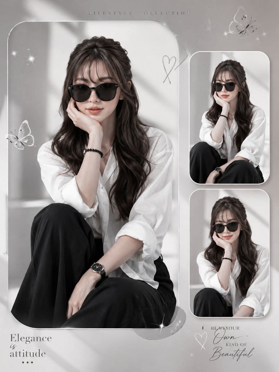 Elegant Anonymous Lifestyle Collage
