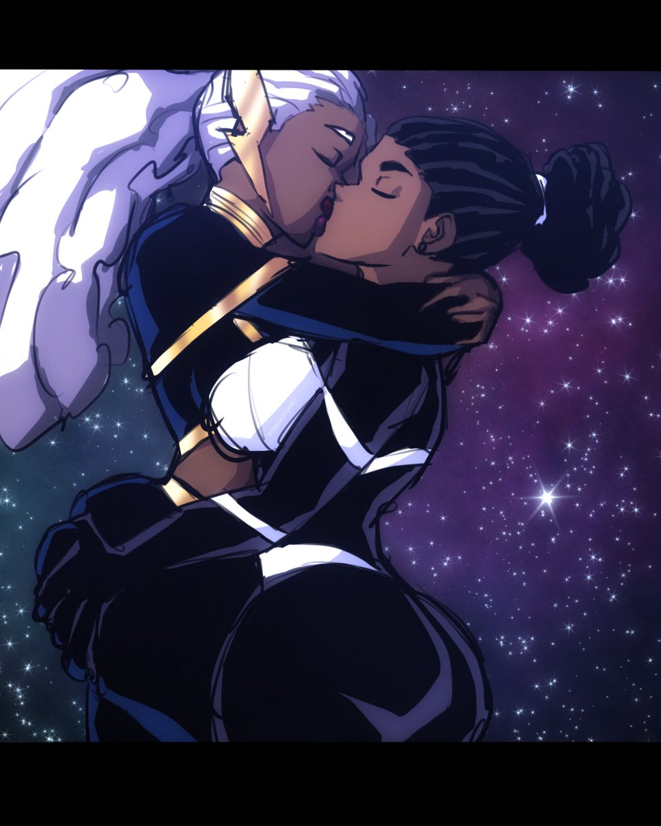 OmegaStorm0's tweet photo. Ororo x Monica doodle #pride #happypride #storm #xmen #xspoilers #ororospoilers #captainmarvel #spectrum #marvel #marvelrivals #fanart #comics https://t.co/bwFBLOcxM9