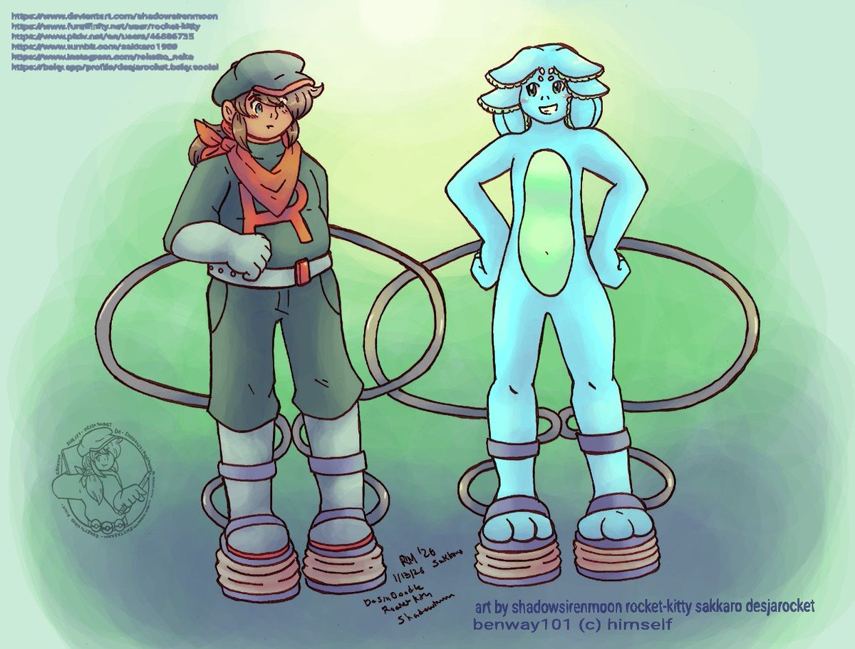 Sakkaro1's tweet photo. Commission- Benway101 Air Pump Shoes Sequence
Uber late commission for /benway101
Ben the fish and Desja Rocket air inflating with air pump shoes in a sequence.😊 
#noai #krita #mixmedia #inflation #expansion #anthro #furry #fish #pokemon #teamrocket #oc #desja #bhm #airpumpshoes https://t.co/7Dr2bEcquy