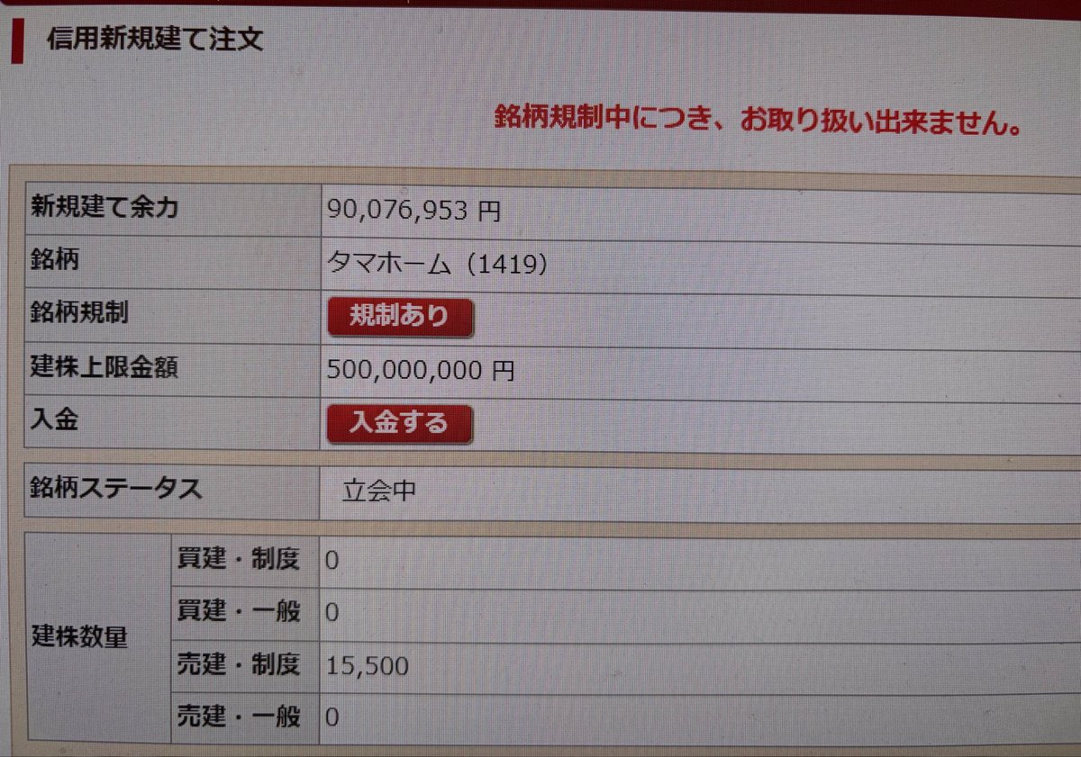 タマさんリバったから追い売りしようと思ったら、再び売り禁に、、、( ̄  ̄) 売り禁に買いなし 売り禁後の玉は金の玉 金たま握りしめておきます٩ ...