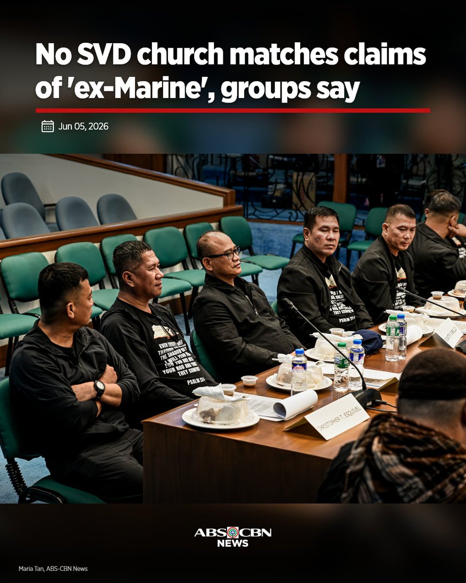 ABSCBNNews's tweet photo. Wala umanong SVD parish, church, o ministry center sa kahabaan ng Mindanao Avenue sa Quezon City ang tugma sa alegasyon ng isang ex-marine na idinawit si Fr. Flavie Villanueva sa flood control scandal, ayon sa ilang religious groups.
 
Pinabulaanan din nila ang alegasyon at tinawag itong "malicious, defamatory, at grave injustice" laban sa pari.
 
Basahin: https://t.co/qQuHtm8jkQ