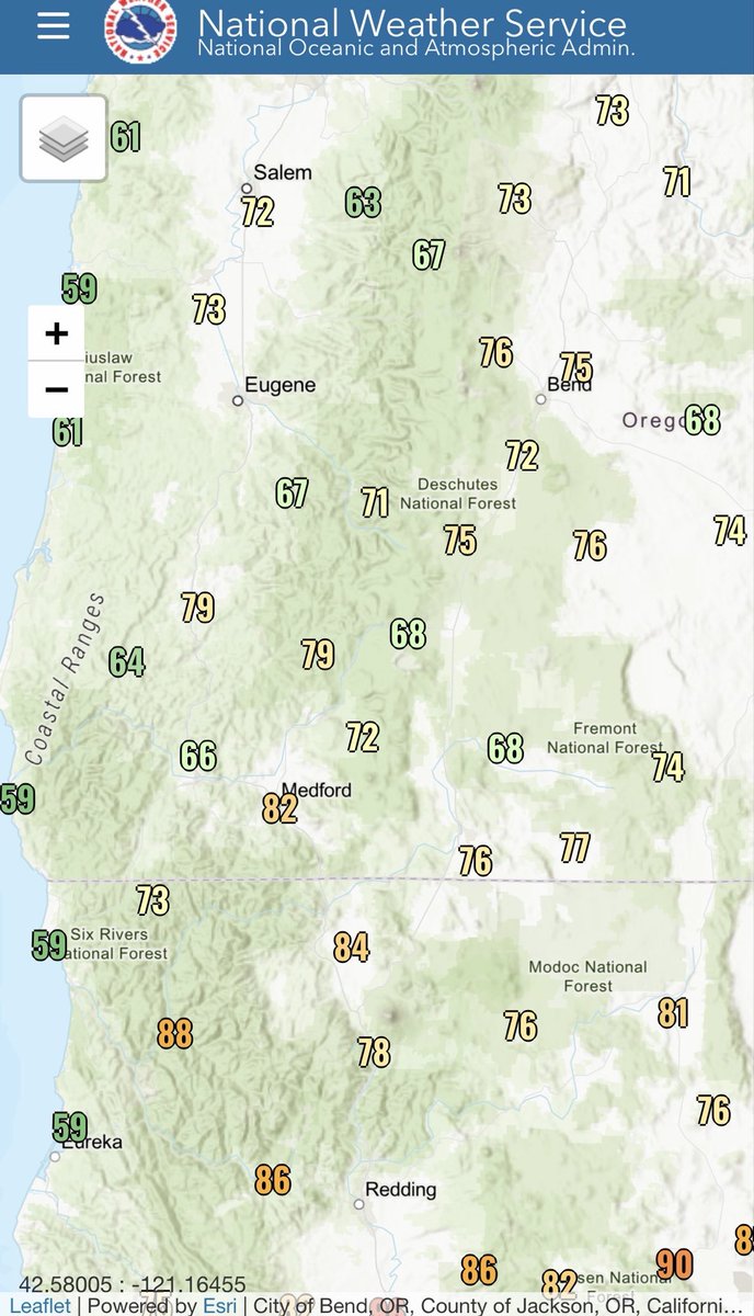 Ryan541's tweet photo. Another gorgeous spring day across the region.   Here is a look at the recorded maximum high temperatures as of 5:20 PM. https://t.co/Sw8fG0f3Et