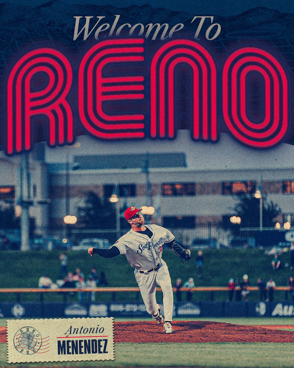 Aces's tweet photo. Adding a little funk 🕺

The @dbacks have transferred RHP Antonio Menendez to Triple-A Reno! https://t.co/Yps2QQiXcy