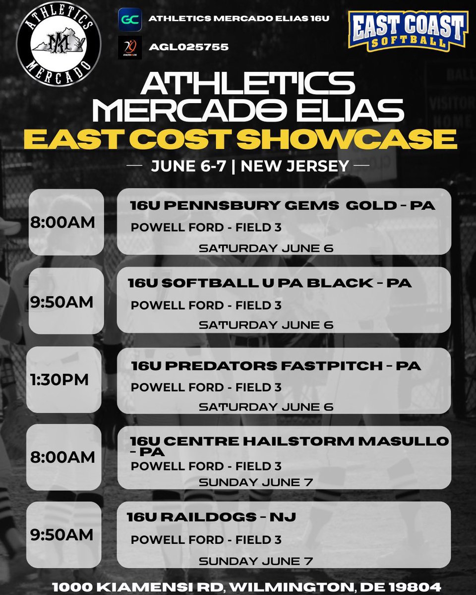 MadisonRadde's tweet photo. @Lafayette_SB @eastcoast_sb Hoping you can attend one of our games. 

@AMElias16u https://t.co/trBYV4XRvf