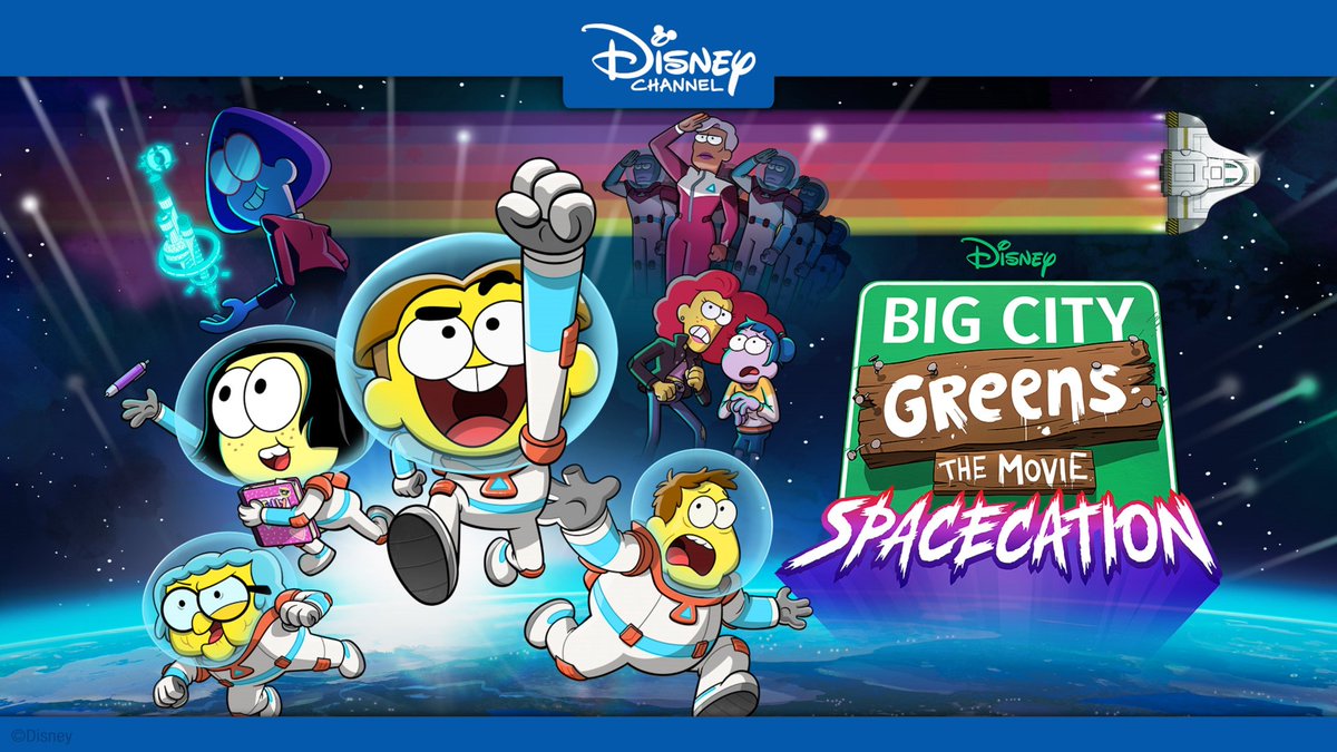 DisneyBeat101's tweet photo. Big City Greens: The Movie, Spacecation premiered on this day, 2 years ago, on Disney Channel!

Now streaming on Disney+. https://t.co/dYcbOp913A