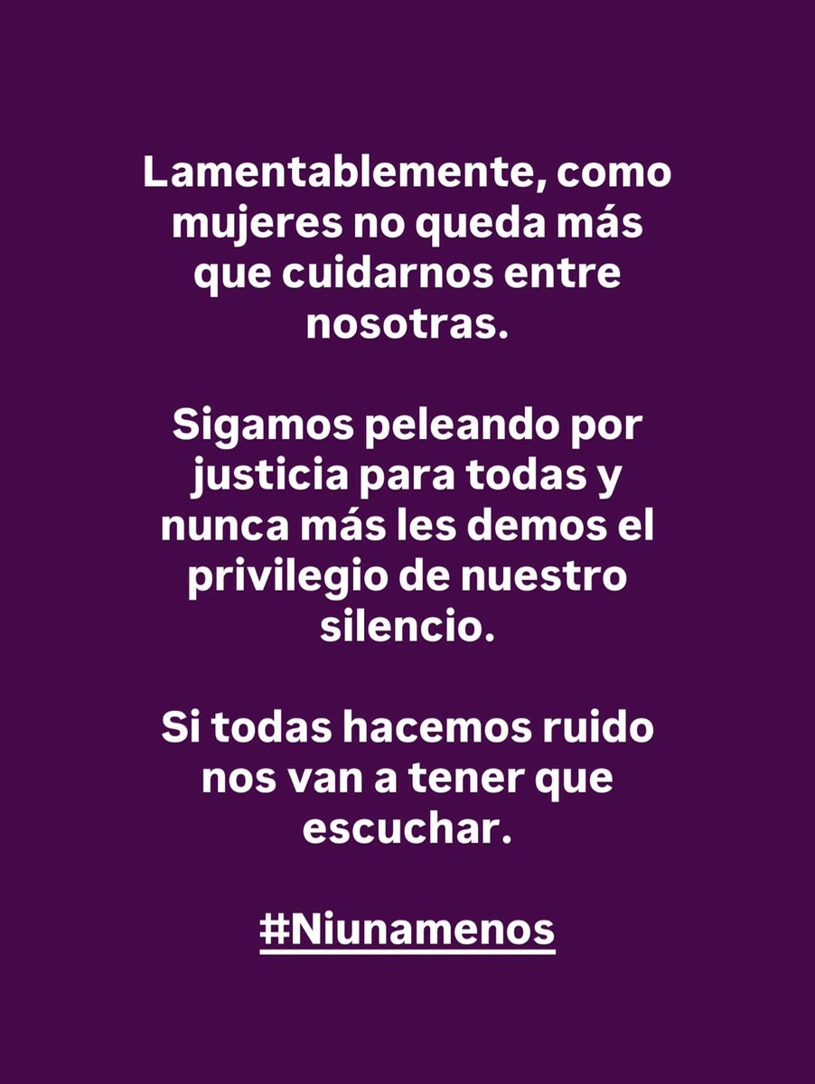 K4OSNEWS's tweet photo. K4OS vía Instagram. #NiUnaMenos https://t.co/t9D5WYXJ0a