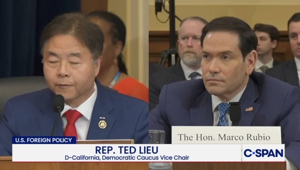TheSouthGAJohn's tweet photo. @tedlieu @SecRubio Oh, look. Ted is asleep in a congressional session https://t.co/6HFIAZ0yAg