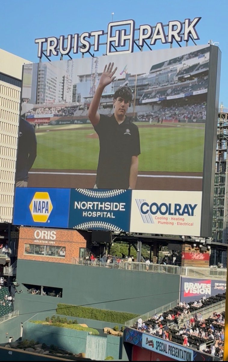 LHSdevilball's tweet photo. Congratulations to senior Kayden Quiros for being selected and recognized at the Atlanta Braves 400 Club as a member of the Georgia High School All-Star baseball team!  Proud to be a Red Devil! https://t.co/VcTfkj9v2Y