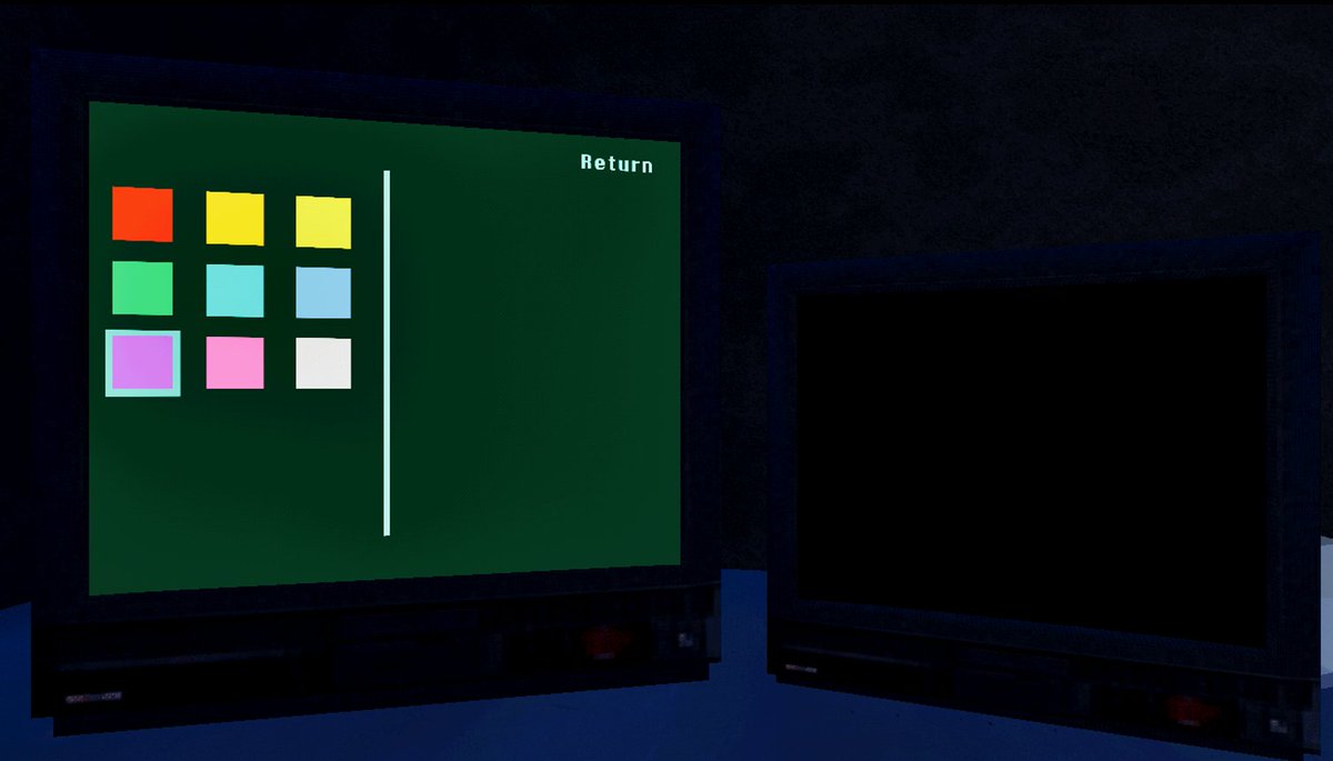 Stickguy101's tweet photo. Some main menu progress pics, there have been many iterations already, but my biggest input has been to make the menu feel as Diagetic as possible!

#gamedev #indiegame #horrorgame #indiedev https://t.co/lr90zMfY2U