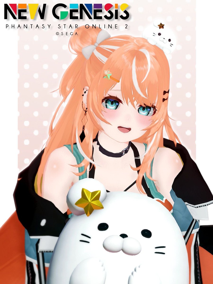 Stern_gnsn's tweet photo. アニマティカB＆りかしぃコーデ🧡

#ma7ロゴ #PSO2NGS_SS https://t.co/YfD7rGMdDt