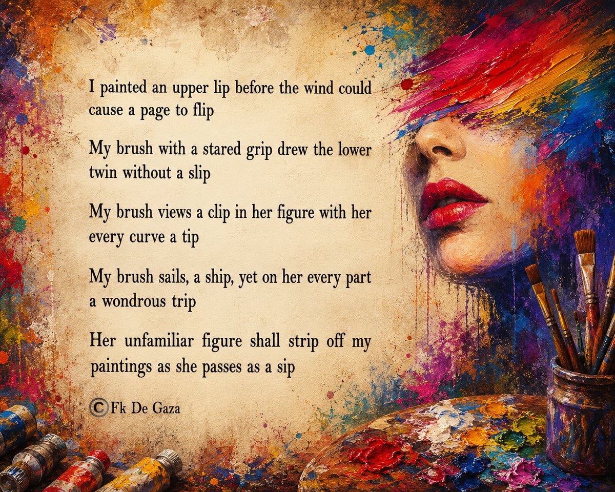 FkDeGaza's tweet photo. ©️Fk De Gaza
#poetry #poets #poem https://t.co/DumiJ5fxHl