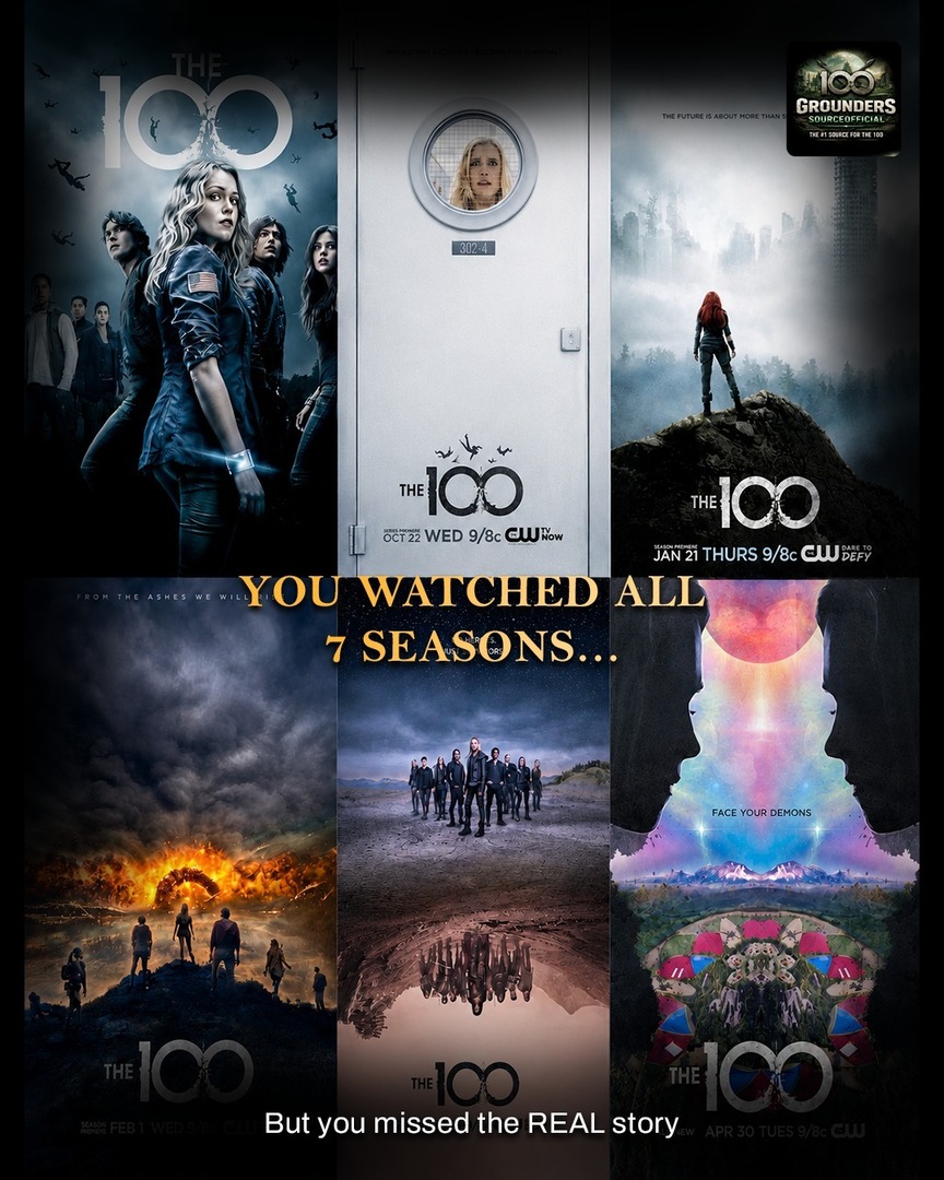 GroundersSource's tweet photo. You watched all 7 seasons… 👀

But did you really understand the story? 💔

It was never just about surviving…
it was about what survival turns you into.

👇 What’s the REAL meaning of The 100?

#The100 #7Seasons #RealStory #DeepMeaning #Survival #TVEd… https://t.co/NQQLNByK9M https://t.co/lKbkUuYuQE