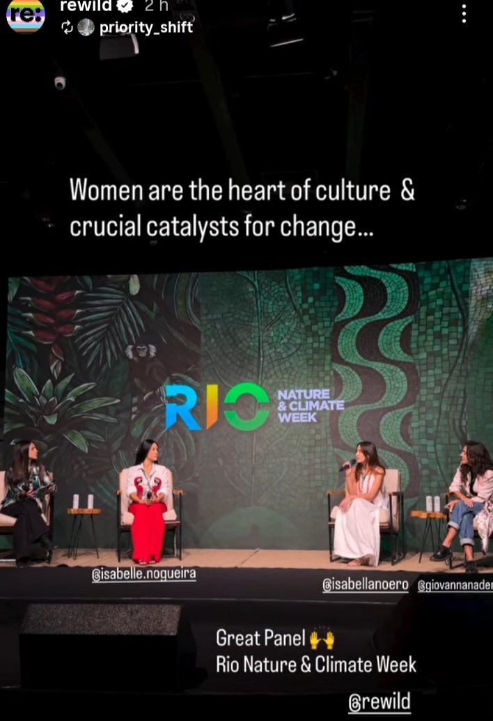 WeYatraaa's tweet photo. Isabelle Nogueira!! 🏹🫶♥️🌍
@Isanogoficial @rewild @GlblCtzn #RioNatureClimateWeek https://t.co/kVsMkixmoS