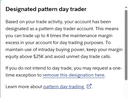 TraderStevee's tweet photo. @Fidelity  When are you removing PDT from accounts ? https://t.co/MeOGR1ayd9