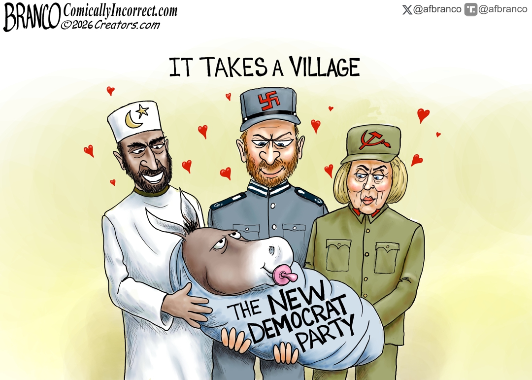 afbranco's tweet photo. A.F. Branco Cartoon – Communists, Nazis, and Islam in America have overtaken and changed the Democrat Party, but too many are oblivious to this.
https://t.co/MjawfmpEZs https://t.co/a5nGCRU3Yr