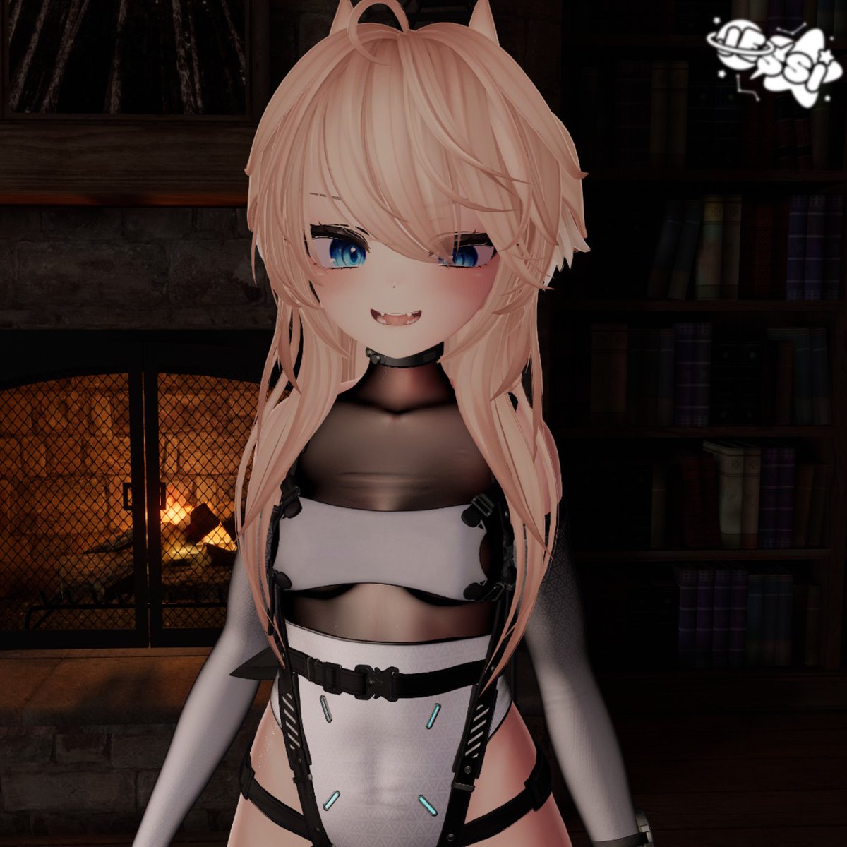 Jessi_VTuber's tweet photo. Just us ... Infront of the fireplace ? 🔥❤️ https://t.co/QLA5FCPZwu