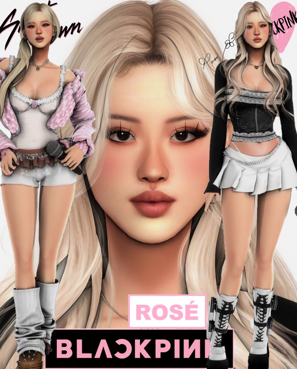 shenzimari's tweet photo. Rose Park from BLACKPINK @BLACKPINK 

available now on my patreon; deepmoon 💖

#thesims4 #rosepark #blackpink #ts4 https://t.co/ho7rU5eOi9
