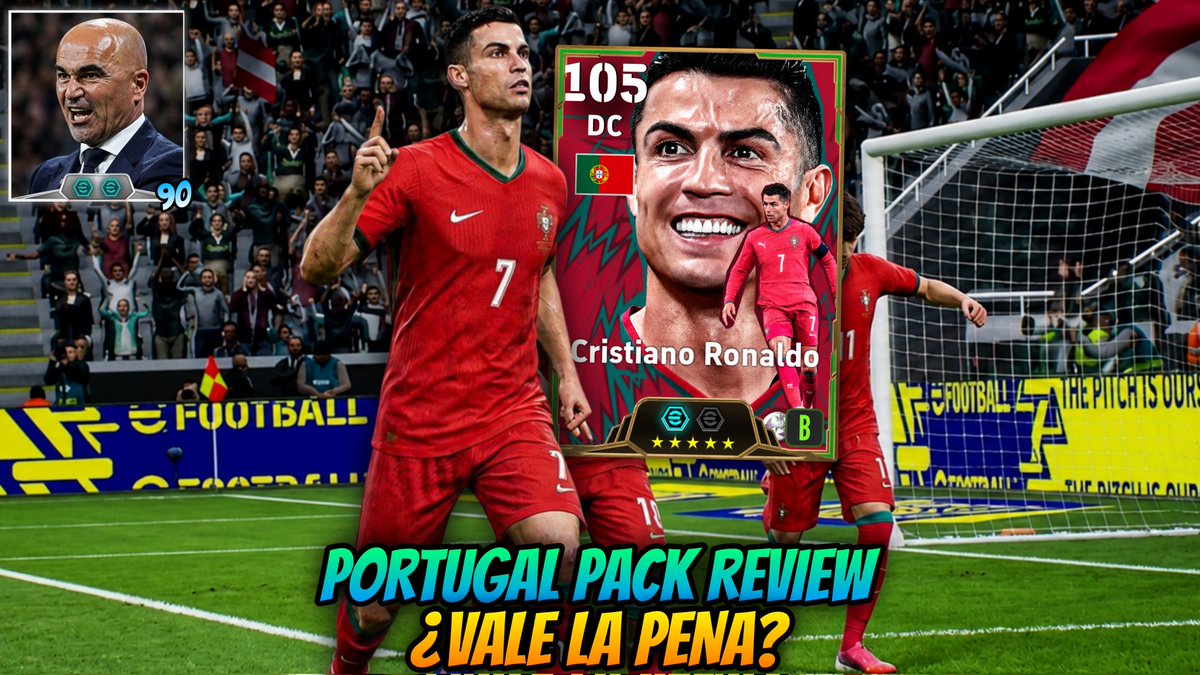 ElMaca03's tweet photo. Nuevo Vídeo🚨
FICHO y PRUEBO al Cristiano Ronaldo ÉPICO del PACK de Portugal🐐 | ES UNA LOCURA!🔥

Link: https://t.co/BeOCoqwwDb

#eFootball #eFootballMobile #eFootball2026 #CristianoRonaldo #Portugal #WorldCup https://t.co/4HdUUGp2VJ