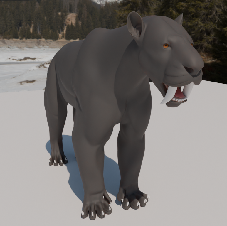 juacoraptor's tweet photo. New post! Today I'm not bringing you a dinosaur, today I'm bringing you a mammal. The truth is that I started this model a long time ago, but I'd like to pick it up again, especially with the upcoming release of Surviving Earth. https://t.co/FkLUjbfRQj
