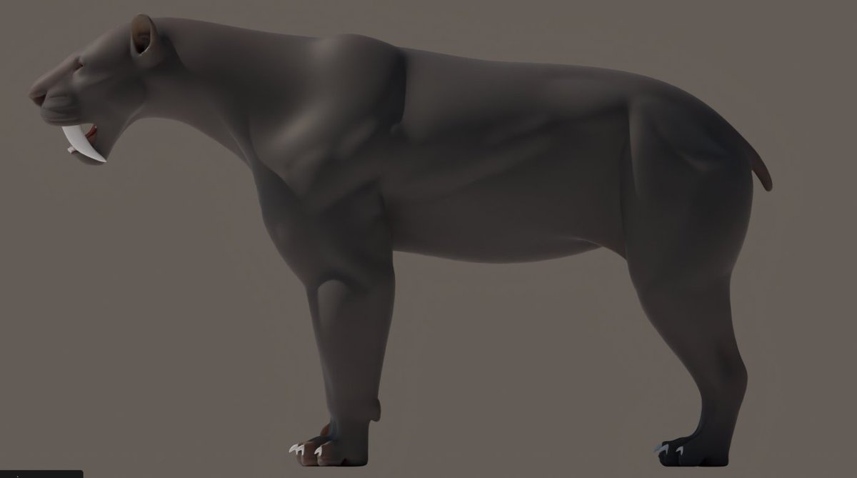 juacoraptor's tweet photo. New post! Today I'm not bringing you a dinosaur, today I'm bringing you a mammal. The truth is that I started this model a long time ago, but I'd like to pick it up again, especially with the upcoming release of Surviving Earth. https://t.co/FkLUjbfRQj