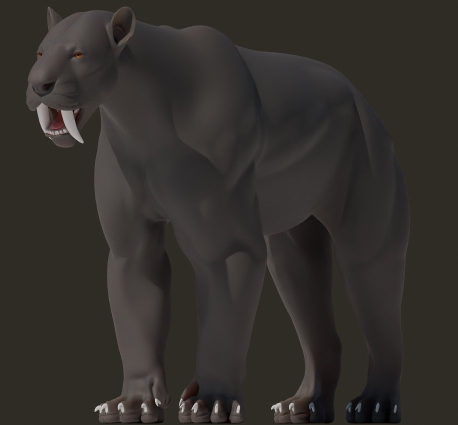 juacoraptor's tweet photo. New post! Today I'm not bringing you a dinosaur, today I'm bringing you a mammal. The truth is that I started this model a long time ago, but I'd like to pick it up again, especially with the upcoming release of Surviving Earth. https://t.co/FkLUjbfRQj