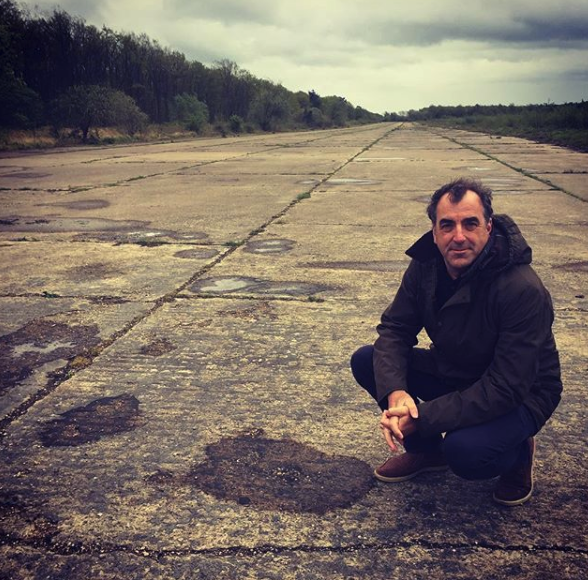 kershaw_alex's tweet photo. At the airfield in England where the first US troops to see combat on D Day - pathfinders from the 101st Airborne - are now seated in a C-47,  Plane One, waiting to take off. https://t.co/C7K6CcDSLv