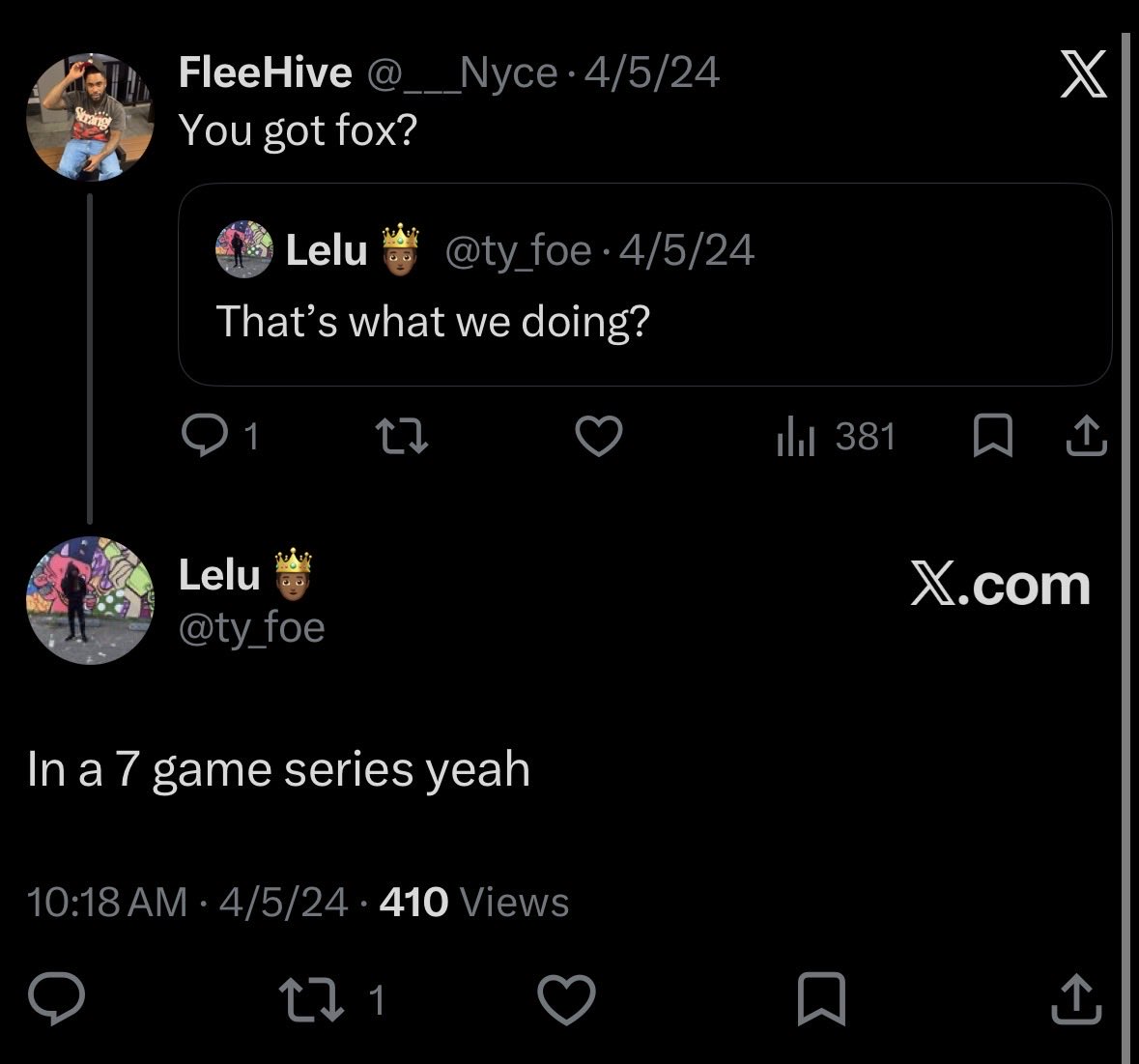 ___Nyce's tweet photo. Come outside 🥴🫩 @moneyymatos @ty_foe https://t.co/d19oYm8akU