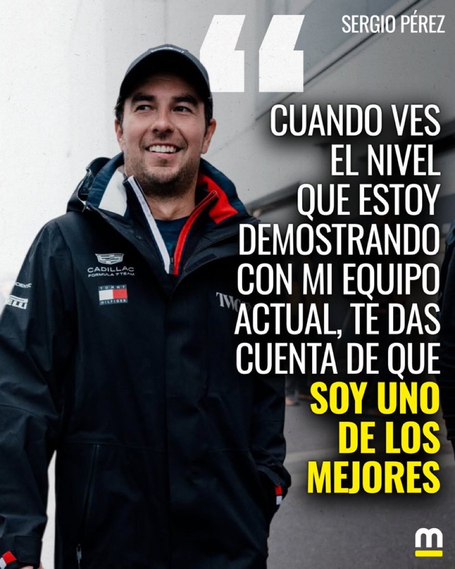 Yhacbec's tweet photo. Los expertos de sillón están criticando que un deportista como @SChecoPerez compitiendo al más alto nivel en su deporte piense de esta manera. Les tengo noticias, si no estás convencido de que eres uno de los mejores del mundo no tienes nada qué hacer ahí, gracias a esta clase de actitud y confianza en sí mismo Checo ha logrado sobrevivir 14/15 años en la categoría y lograr 6 victorias y un subcampeonato del mundo. 

No ha dicho ninguna mentira, Sergio está entre los que mejor ha iniciado la temporada 2026. Si sólo analizas los resultados finales jamás entenderás de lo que estoy hablando. #MonacoGP #f1
