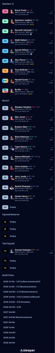 amatthews529's tweet photo. @DynastyCitadel 12 team, PPR, TEP, SF https://t.co/Jo8RydSiUU