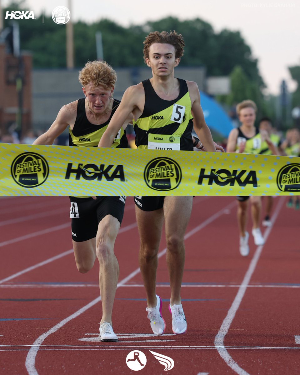 DyeStat's tweet photo. DEFENDED HOME TURF

On his home track, SLUH's Jackson Miller breaks the Missouri mile boys record by FOUR SECONDS in 4:05.96.

📸: @kylierosegraham https://t.co/BC99LkYXiW