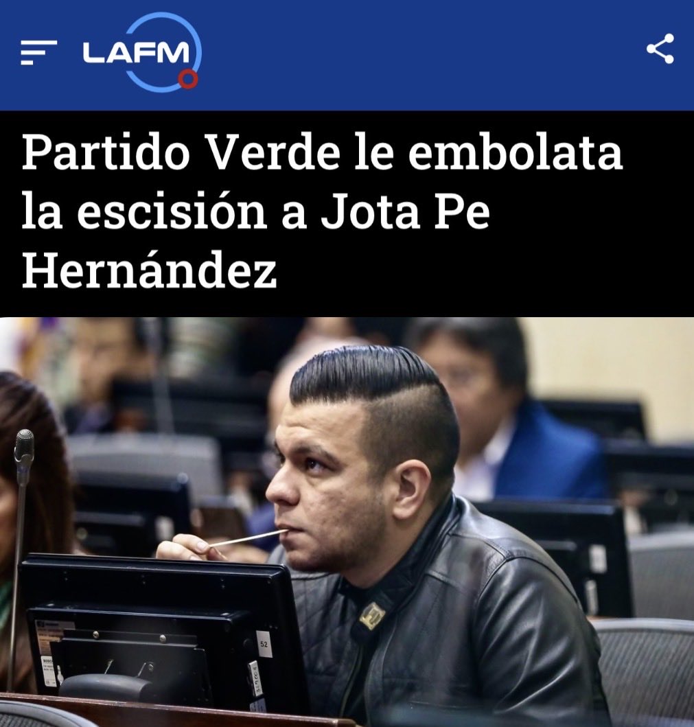 JotaPeHernandez's tweet photo. 🔴NO ES CIERTO QUE MI SALIDA DEL PARTIDO FUE APROBADA! 

Hoy líderes de izquierda del verde, hundieron mi escisión y no me permitieron salir del partido.

Necesitaba 42 votos y los seguidores de Cepeda votaron negativo.

Pero ahora más que nunca, voy firme contra los bandidos! https://t.co/4hDA2cDBof