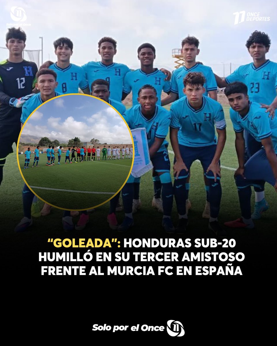 11_Noticias's tweet photo. 🤩🇭🇳 ¡La Mini H respondió con autoridad! Honduras Sub-20 firmó una contundente goleada en España y dejó buenas sensaciones antes de su último reto de la gira europea 👏🏻⚽.

Todos los detalles aquí  👉🏻: https://t.co/q8ZzGKpZMi

#HondurasSub20 #MiniH   #Concacaf #Futbol https://t.co/rwWfQ56PHZ