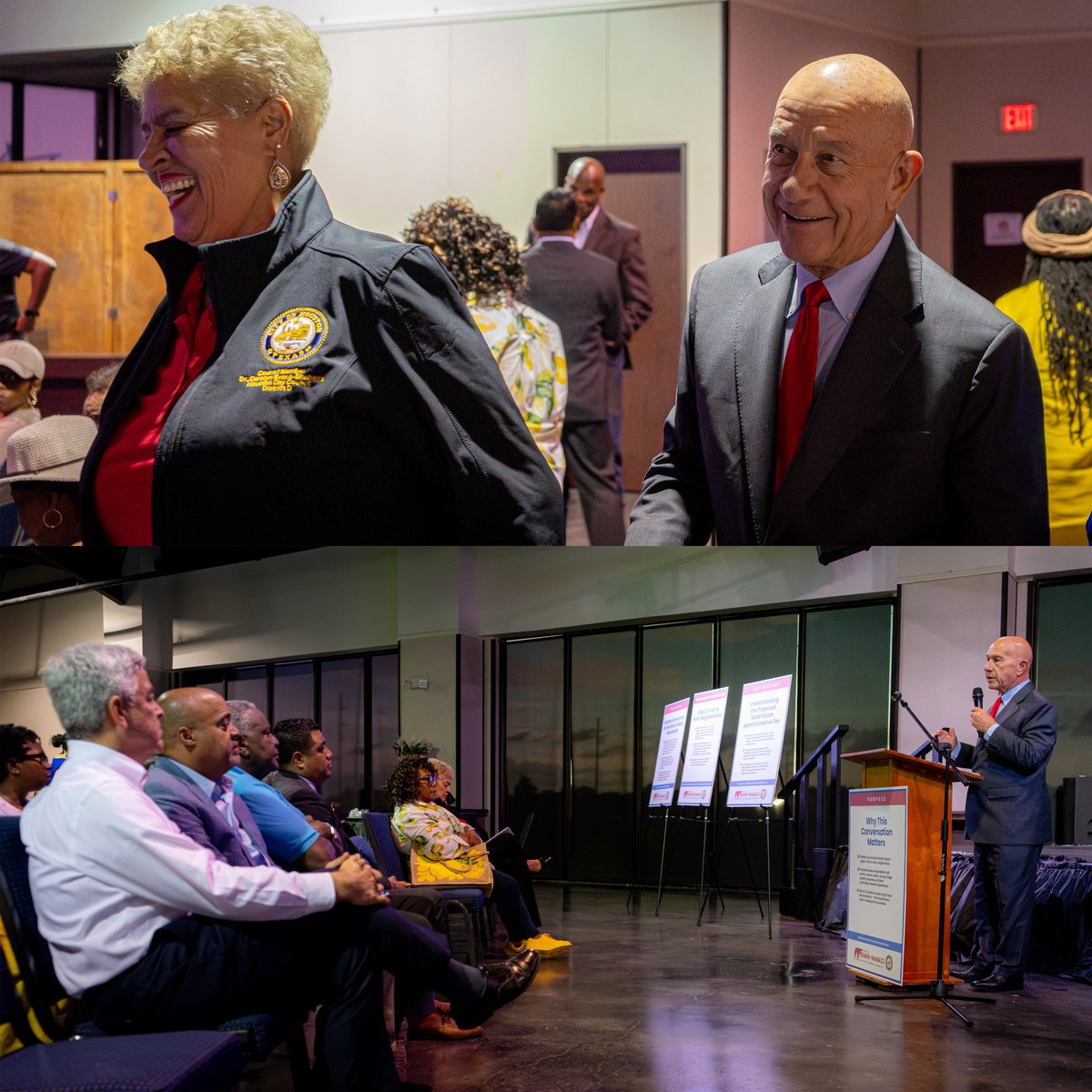 houmayor's tweet photo. A productive evening in Houston’s District D as residents, community leaders, and City representatives came together for a town hall on Houston’s budget, city services, neighborhood issues, and quality of life. Events like this help ensure Houston neighborhoods are heard. https://t.co/cShkzFSvyV