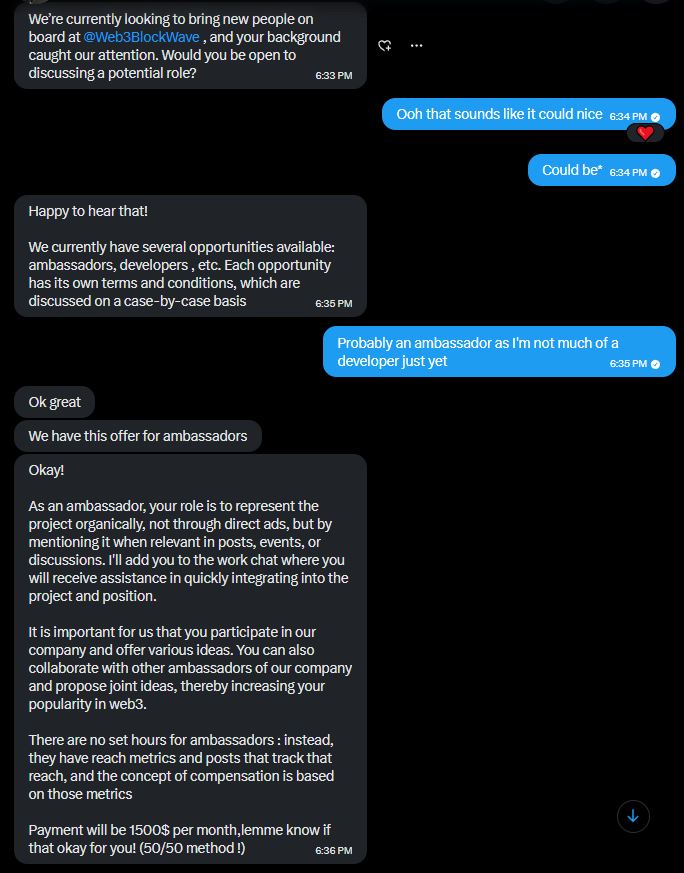 notbrvnd0n's tweet photo. 🧵  1/? 
Beware as it seems @BrianDobberS had his account compromised  

TLDR: Workspace > clickfix > What Triage labeled as Ransomware

I was contacted for a position for a crypto podcast (tale old as time) 

I was then given a google workspace link that required a google account to be logged in and couldn't access through VM (never seen this before pretty neat) So I created a separate Google profile using my burner email