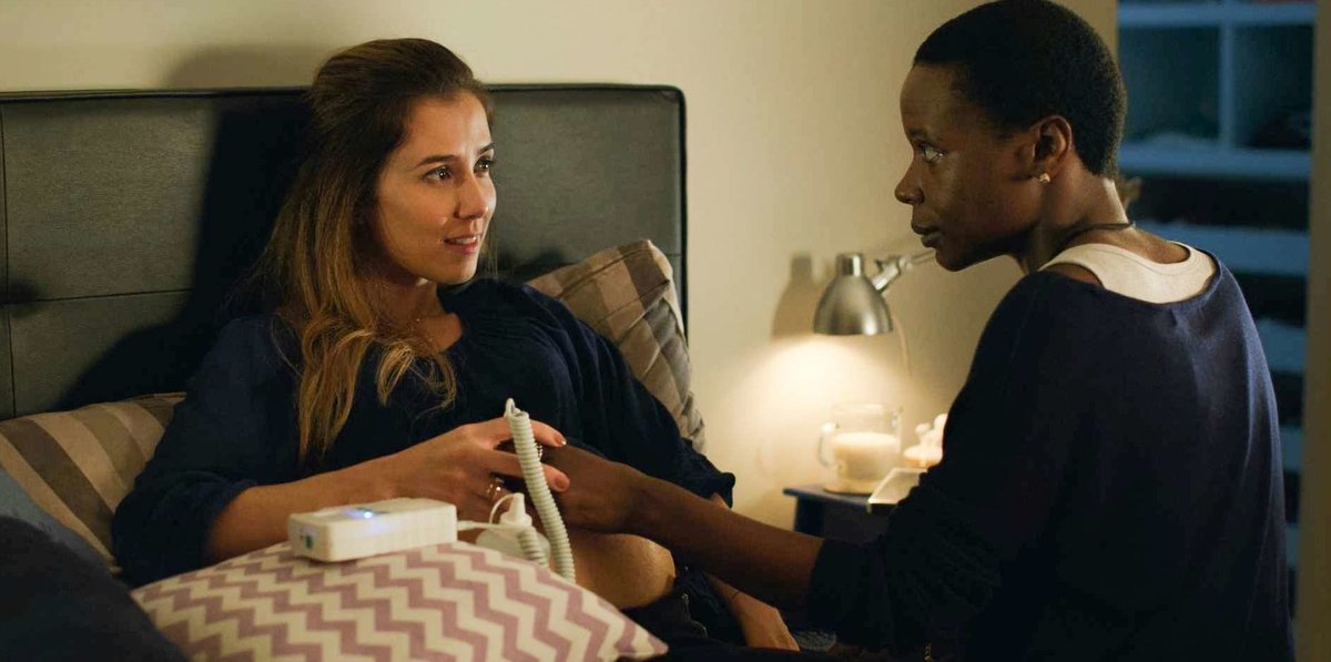 Dailyhorrorfilm's tweet photo. Today's horror movie of the day is Good Manners(2017) 

"Clara, a lonely nurse from São Paulo is hired by mysterious and wealthy Ana as the nanny for her unborn child. The two develop a strong bond, but a fateful night changes their plans." Available on Tubi &amp; Fawsome!
(1/2) https://t.co/80MiMltVFs