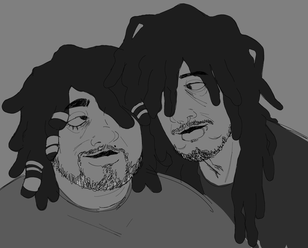 eduardoithink's tweet photo. hi isaid i'd post more oc stuff Heres bonnie and Their gay fathers 
(bonnie was a team effort from me and andy (@B_Fire11 ) and the shorter fat guy also belongs to andy) https://t.co/8aY1hpKMnK
